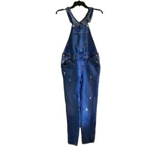 Levi's Medium Wash Denim Distress Overalls